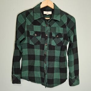 2/$10 Thread & Supply | Anthropologie | Plaid Button Down